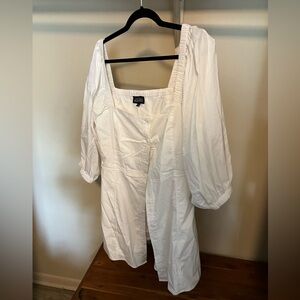 Danielle Bernstein black 3/4 puff sleeves mini dress size 16W